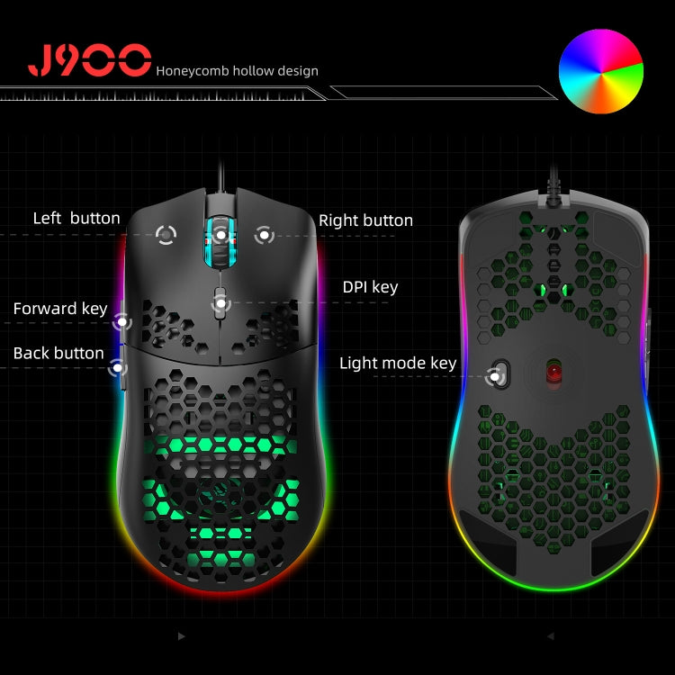 HXSJ P6+V100+J900 Keyboard Mouse Converter + One-handed Keyboard + Gaming Mouse Set, P6+V100+J900