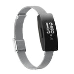 For Fitbit Inspire / Inspire HR / Ace 2 Double Insurance Buckle Milanese Replacement Strap Watchband