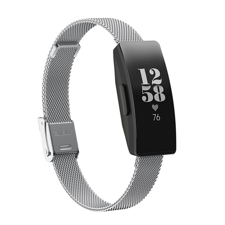 For Fitbit Inspire / Inspire HR / Ace 2 Double Insurance Buckle Milanese Replacement Strap Watchband