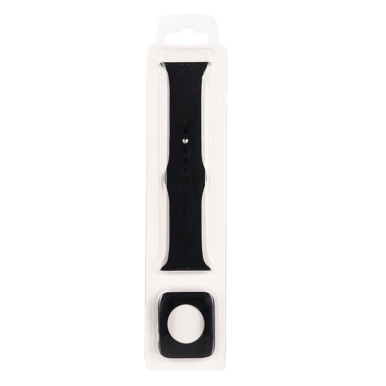 Silicone Replacement Strap Watchband + Watch Protective Case Set, For Apple Watch Series 9 / 8 / 7 41mm, For Apple Watch Series 9 / 8 / 7 45mm