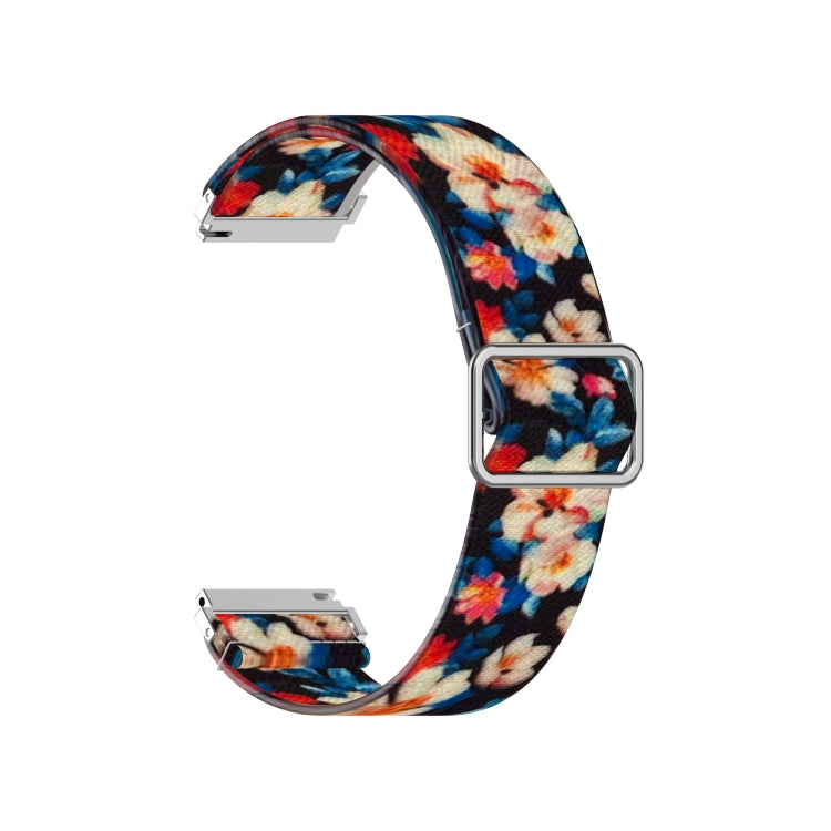 Adjustable Elastic Printing Replacement Watchband, 20mm For Samsung Galaxy Watch Active2 / Active, 22mm For Galaxy Watch3 45mm/ Huawei Watch GT 2 Pro