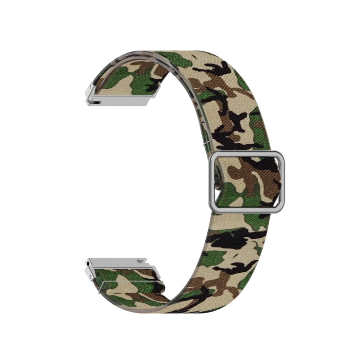 Adjustable Elastic Printing Replacement Watchband, 20mm For Samsung Galaxy Watch Active2 / Active, 22mm For Galaxy Watch3 45mm/ Huawei Watch GT 2 Pro