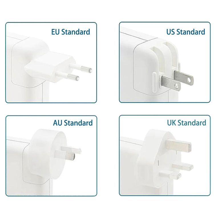 محول طاقة MagSafe 2 بقدرة 60 واط 16.5 فولت 3.65 أمبير 5 دبابيس A1435 لماك بوك، طول الكابل: 1.6 متر، قابس 60 واط أسترالي، قابس 60 واط أوروبي، قابس 60 واط بريطاني