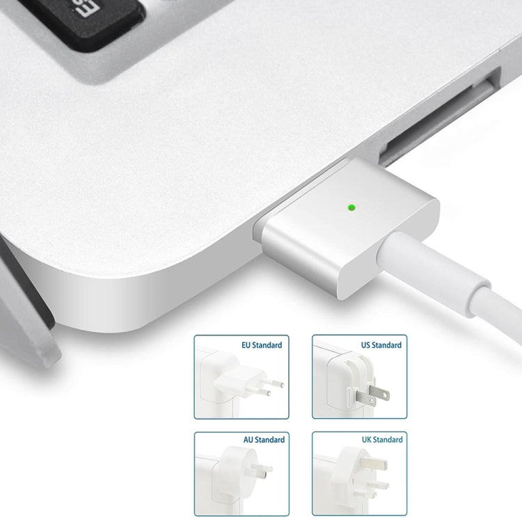 محول طاقة MagSafe 2 بقدرة 85 واط 20 فولت 4.25 أمبير 5 دبابيس A1424 لماك بوك، طول الكابل: 1.6 متر، قابس 85 واط بريطاني، قابس 85 واط أسترالي، قابس 85 واط أوروبي