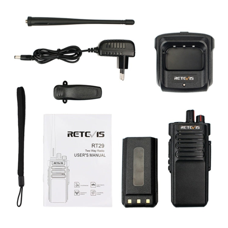 RETEVIS RT29 10W UHF 400-480MHz 16CHS Two Way Radio Handheld Walkie Talkie,, RT29,EU Plug, RT29,US Plug