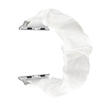 Shell Pattern Hair Ring Cloth Watch Strap, For Apple Watch Ultra 49mm / Series 8&7 45mm / SE 2&6&SE&5&4 44mm / 3&2&1 42mm, For Apple Watch Series 8&7 41mm / SE 2&6&SE&5&4 40mm / 3&2&1 38mm                                                                ...