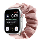 Shell Pattern Hair Ring Cloth Watch Strap, For Apple Watch Ultra 49mm / Series 8&7 45mm / SE 2&6&SE&5&4 44mm / 3&2&1 42mm, For Apple Watch Series 8&7 41mm / SE 2&6&SE&5&4 40mm / 3&2&1 38mm                                                                ...