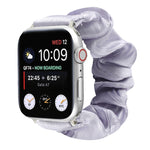 Shell Pattern Hair Ring Cloth Watch Strap, For Apple Watch Ultra 49mm / Series 8&7 45mm / SE 2&6&SE&5&4 44mm / 3&2&1 42mm, For Apple Watch Series 8&7 41mm / SE 2&6&SE&5&4 40mm / 3&2&1 38mm                                                                ...