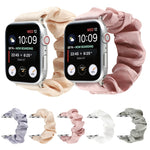 Shell Pattern Hair Ring Cloth Watch Strap, For Apple Watch Ultra 49mm / Series 8&7 45mm / SE 2&6&SE&5&4 44mm / 3&2&1 42mm, For Apple Watch Series 8&7 41mm / SE 2&6&SE&5&4 40mm / 3&2&1 38mm                                                                ...