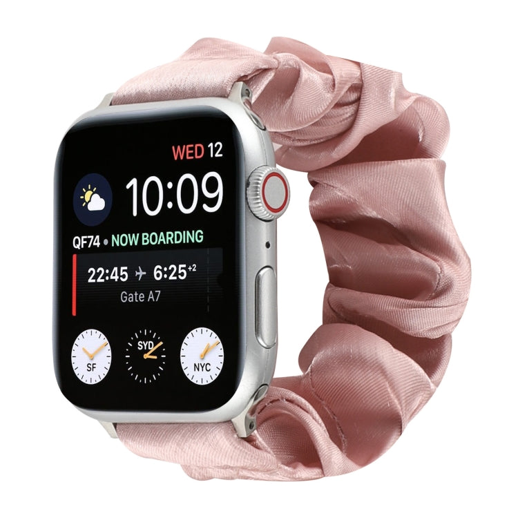 Shell Pattern Hair Ring Cloth Watch Strap, For Apple Watch Ultra 49mm / Series 8&7 45mm / SE 2&6&SE&5&4 44mm / 3&2&1 42mm, For Apple Watch Series 8&7 41mm / SE 2&6&SE&5&4 40mm / 3&2&1 38mm                                                                ...