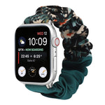 Butterfly Pattern Hair Ring Cloth Watch Strap, For Apple Watch Ultra 49mm / Series 8&7 45mm / SE 2&6&SE&5&4 44mm / 3&2&1 42mm, For Apple Watch Series 8&7 41mm / SE 2&6&SE&5&4 40mm / 3&2&1 38mm                                                            ...