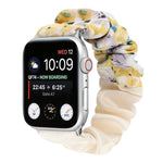 Butterfly Pattern Hair Ring Cloth Watch Strap, For Apple Watch Ultra 49mm / Series 8&7 45mm / SE 2&6&SE&5&4 44mm / 3&2&1 42mm, For Apple Watch Series 8&7 41mm / SE 2&6&SE&5&4 40mm / 3&2&1 38mm                                                            ...