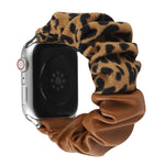Leather Leopard Pattern Stitching Watch Strap, For Series 7 45mm / 6 & SE & 5 & 4 44mm / 3 & 2 & 1 42mm, For Series 7 41mm / 6 & SE & 5 & 4 40mm / 3 & 2 & 1 38mm