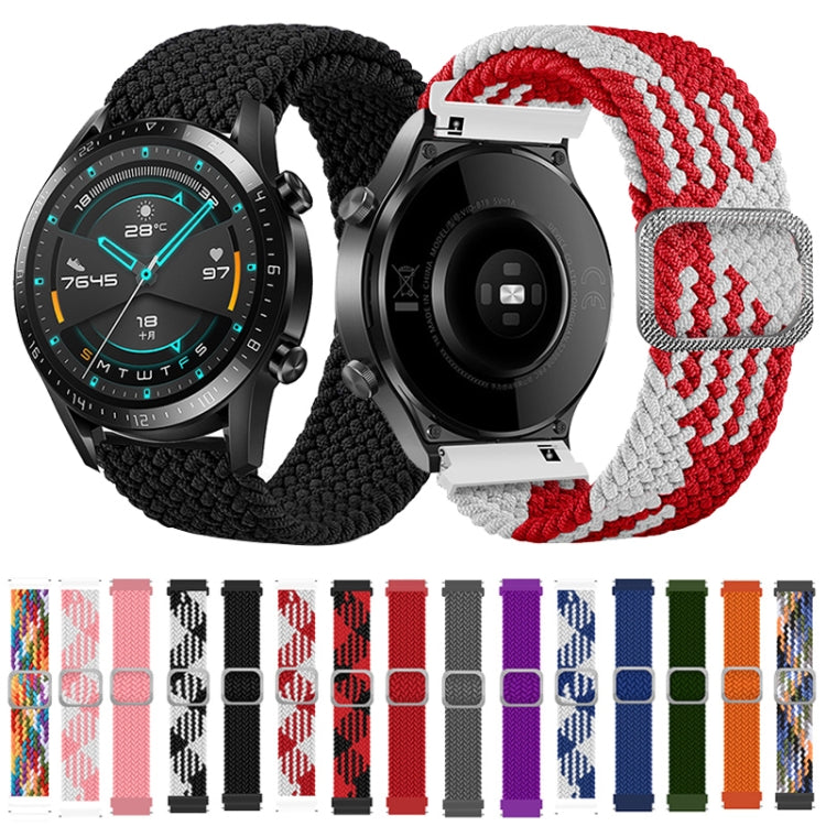 Adjustable Nylon Braided Elasticity Replacement Strap Watchband, For Samsung Galaxy Watch 3 45mm
