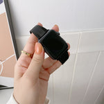 Buckle Style Steel Replacement Strap Watchband, For Apple Watch Series 7  41mm / & 6 & SE & 5 & 4 40mm, For Apple Watch Series  7  45mm / & 6 & SE & 5 & 4 44mm