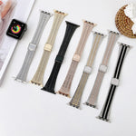 Double Lines Steel Replacement Strap Watchband, For Apple Watch Series 7  41mm / & 6 & SE & 5 & 4 40mm, For Apple Watch Series  7  45mm / & 6 & SE & 5 & 4 44mm