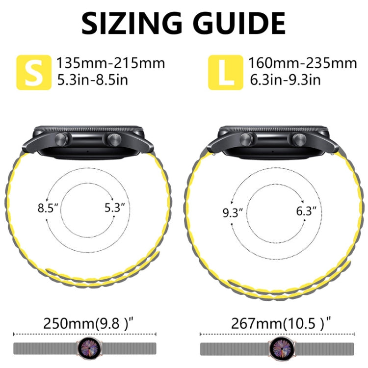 Universelles magnetisches Silikon-Ersatzarmband, 20 mm, 22 mm, 20 mm für Samsung Smartwatch, 22 mm für Samsung Smartwatch