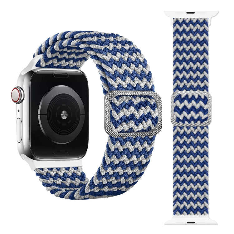 Buckle Braided Elastic Strap Watch Band For Apple Watch Series 9&8&7 41mm / SE 3&SE 2&6&SE&5&4 40mm / 3&2&1 38mm(Rainbow Color), For Apple Watch Series 7 45mm / 6 & SE & 5 & 4 44mm / 3 & 2 & 1 42mm