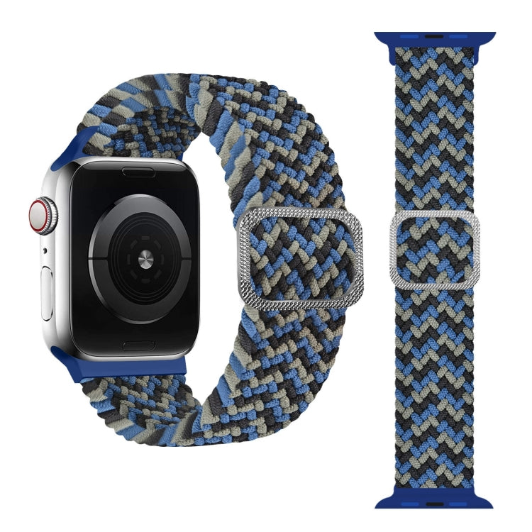 سوار ساعة بحلقة مطاطية مضفر، لسلسلة Apple Watch 9 و8 و7 مقاس 41 مم / SE 3 وSE 2 و6 وSE و5 و4 مقاس 40 مم / 3 و2 و1 مقاس 38 مم (لون قوس قزح)، لسلسلة Apple Watch 8 و7 مقاس 41 مم / SE 2 و6 وSE و5 و4 مقاس 40 مم / 3 و2 و1 مقاس 38 مم