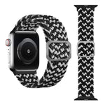 سوار ساعة بحلقة مطاطية مضفر، لسلسلة Apple Watch 9 و8 و7 مقاس 41 مم / SE 3 وSE 2 و6 وSE و5 و4 مقاس 40 مم / 3 و2 و1 مقاس 38 مم (لون قوس قزح)، لسلسلة Apple Watch 8 و7 مقاس 41 مم / SE 2 و6 وSE و5 و4 مقاس 40 مم / 3 و2 و1 مقاس 38 مم