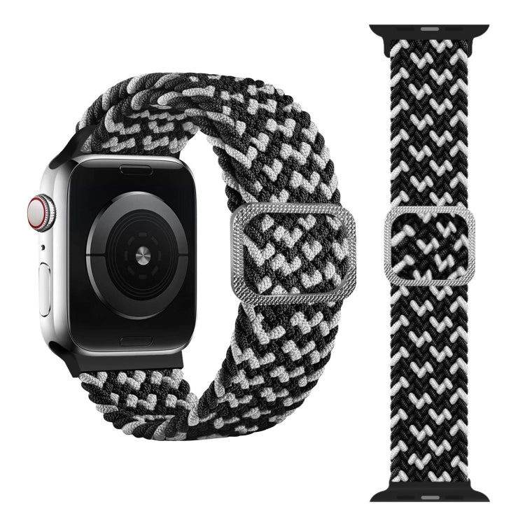 سوار ساعة بحلقة مطاطية مضفر، لسلسلة Apple Watch 9 و8 و7 مقاس 41 مم / SE 3 وSE 2 و6 وSE و5 و4 مقاس 40 مم / 3 و2 و1 مقاس 38 مم (لون قوس قزح)، لسلسلة Apple Watch 8 و7 مقاس 41 مم / SE 2 و6 وSE و5 و4 مقاس 40 مم / 3 و2 و1 مقاس 38 مم