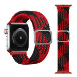 سوار ساعة بحلقة مطاطية مضفر، لسلسلة Apple Watch 9 و8 و7 مقاس 41 مم / SE 3 وSE 2 و6 وSE و5 و4 مقاس 40 مم / 3 و2 و1 مقاس 38 مم (لون قوس قزح)، لسلسلة Apple Watch 8 و7 مقاس 41 مم / SE 2 و6 وSE و5 و4 مقاس 40 مم / 3 و2 و1 مقاس 38 مم