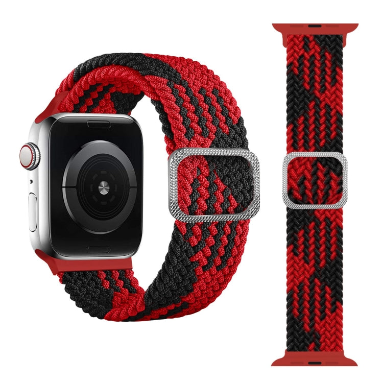 سوار ساعة بحلقة مطاطية مضفر، لسلسلة Apple Watch 9 و8 و7 مقاس 41 مم / SE 3 وSE 2 و6 وSE و5 و4 مقاس 40 مم / 3 و2 و1 مقاس 38 مم (لون قوس قزح)، لسلسلة Apple Watch 8 و7 مقاس 41 مم / SE 2 و6 وSE و5 و4 مقاس 40 مم / 3 و2 و1 مقاس 38 مم