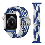 Buckle Braided Elastic Strap Watch Band For Apple Watch Series 9&8&7 41mm / SE 3&SE 2&6&SE&5&4 40mm / 3&2&1 38mm(Rainbow Color), For Apple Watch Series 8&7 41mm / SE 2&6&SE&5&4 40mm / 3&2&1 38mm                                                          ...