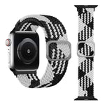 سوار ساعة بحلقة مطاطية مضفر، لسلسلة Apple Watch 9 و8 و7 مقاس 41 مم / SE 3 وSE 2 و6 وSE و5 و4 مقاس 40 مم / 3 و2 و1 مقاس 38 مم (لون قوس قزح)، لسلسلة Apple Watch 8 و7 مقاس 41 مم / SE 2 و6 وSE و5 و4 مقاس 40 مم / 3 و2 و1 مقاس 38 مم