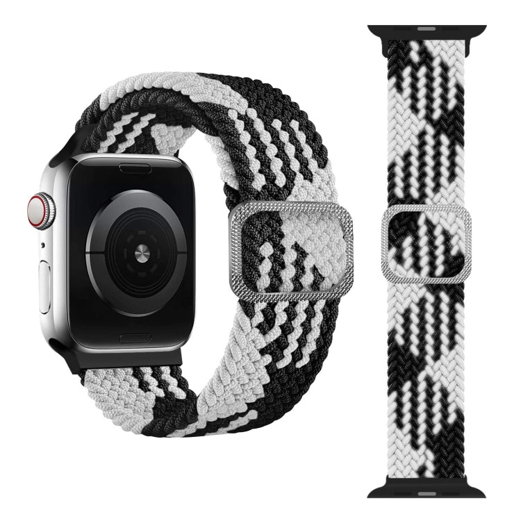 سوار ساعة بحلقة مطاطية مضفر، لسلسلة Apple Watch 9 و8 و7 مقاس 41 مم / SE 3 وSE 2 و6 وSE و5 و4 مقاس 40 مم / 3 و2 و1 مقاس 38 مم (لون قوس قزح)، لسلسلة Apple Watch 8 و7 مقاس 41 مم / SE 2 و6 وSE و5 و4 مقاس 40 مم / 3 و2 و1 مقاس 38 مم