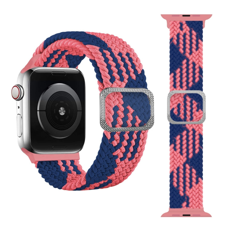 سوار ساعة بحلقة مطاطية مضفر، لسلسلة Apple Watch 9 و8 و7 مقاس 41 مم / SE 3 وSE 2 و6 وSE و5 و4 مقاس 40 مم / 3 و2 و1 مقاس 38 مم (لون قوس قزح)، لسلسلة Apple Watch 8 و7 مقاس 41 مم / SE 2 و6 وSE و5 و4 مقاس 40 مم / 3 و2 و1 مقاس 38 مم