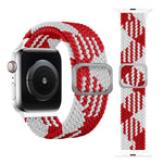 سوار ساعة بحلقة مطاطية مضفر، لسلسلة Apple Watch 9 و8 و7 مقاس 41 مم / SE 3 وSE 2 و6 وSE و5 و4 مقاس 40 مم / 3 و2 و1 مقاس 38 مم (لون قوس قزح)، لسلسلة Apple Watch 8 و7 مقاس 41 مم / SE 2 و6 وSE و5 و4 مقاس 40 مم / 3 و2 و1 مقاس 38 مم