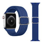 Buckle Braided Elastic Strap Watch Band For Apple Watch Series 9&8&7 41mm / SE 3&SE 2&6&SE&5&4 40mm / 3&2&1 38mm(Rainbow Color), For Apple Watch Series 8&7 41mm / SE 2&6&SE&5&4 40mm / 3&2&1 38mm                                                          ...