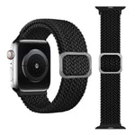 سوار ساعة بحلقة مطاطية مضفر، لسلسلة Apple Watch 9 و8 و7 مقاس 41 مم / SE 3 وSE 2 و6 وSE و5 و4 مقاس 40 مم / 3 و2 و1 مقاس 38 مم (لون قوس قزح)، لسلسلة Apple Watch 8 و7 مقاس 41 مم / SE 2 و6 وSE و5 و4 مقاس 40 مم / 3 و2 و1 مقاس 38 مم