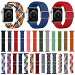 سوار ساعة بحلقة مطاطية مضفر، لسلسلة Apple Watch 9 و8 و7 مقاس 41 مم / SE 3 وSE 2 و6 وSE و5 و4 مقاس 40 مم / 3 و2 و1 مقاس 38 مم (لون قوس قزح)، لسلسلة Apple Watch 8 و7 مقاس 41 مم / SE 2 و6 وSE و5 و4 مقاس 40 مم / 3 و2 و1 مقاس 38 مم