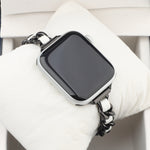 Small Waist Seven Beads Stainless Steel Strap Watchband For Apple Watch Series 6 & SE &, For Apple Watch Ultra 49mm / Series 8&7 45mm / SE 2&6&SE&5&4 44mm / 3&2&1 42mm, For Apple Watch Series 8&7 41mm / SE 2&6&SE&5&4 40mm / 3&2&1 38mm                  ...