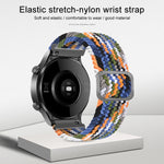 Adjustable Nylon Braided Elasticity Replacement Strap Watchband, For Huawei Watch 3 / 3 Pro