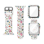 Silicone Printing Integrated Replacement Watch Case Watchband, For Apple Watch Series 6 / 5 / 4 / Watch SE 44mm, For Apple Watch Series 6 / 5 / 4 / Watch SE 40mm, For Apple Watch Series 3 & 2 & 1 42mm