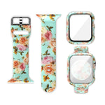 Silicone Printing Integrated Replacement Watch Case Watchband, For Apple Watch Series 3 & 2 & 1 38mm