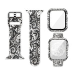 Silicone Printing Integrated Replacement Watch Case Watchband, For Apple Watch Series 3 & 2 & 1 38mm