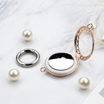 Copper Jewelry Style Shockproof Protective Cover Case with Keychain Hook Loop, For AirTag 2nd Gen / AirTag 1st Gen