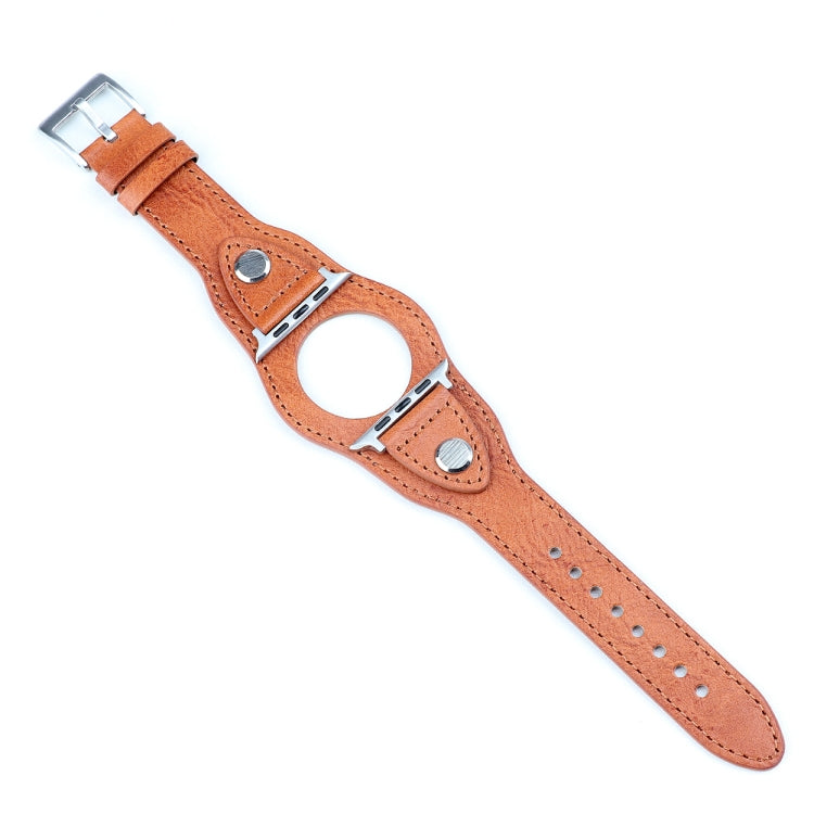 Leather Replacement Strap Watchband, For Apple Watch Series 7  41mm / & 6 & SE & 5 & 4 40mm, For Apple Watch Series  7  45mm / & 6 & SE & 5 & 4 44mm