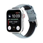 14mm Slim Genuine Leather Strap Watchband For Apple Watch Series, 7 45mm / 6 & SE & 5 & 4 44mm / 3 & 2 & 1 42mm, 7 41mm / 6 & SE & 5 & 4 40mm / 3 & 2 & 1 38mm