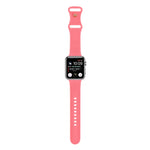 Woven Pattern Figure 8 Buckle Silicone Strap Watchband For Apple Watch Series, 7 45mm / 6 & SE & 5 & 4 44mm / 3 & 2 & 1 42mm, 7 41mm / 6 & SE & 5 & 4 40mm / 3 & 2 & 1 38mm