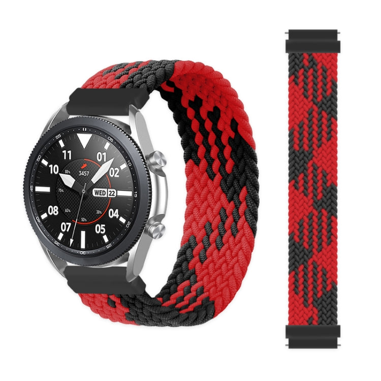 For Samsung Galaxy Watch 46mm Adjustable Nylon Braided Elasticity Replacement Strap Watchband, 125mm, 135mm, 145mm, 155mm