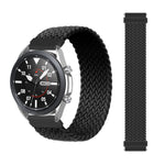 For Samsung Galaxy Watch 46mm Adjustable Nylon Braided Elasticity Replacement Strap Watchband, 125mm, 135mm, 145mm, 155mm