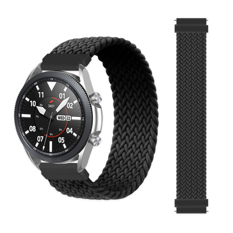 For Samsung Galaxy Watch 46mm Adjustable Nylon Braided Elasticity Replacement Strap Watchband, 125mm, 135mm, 145mm, 155mm