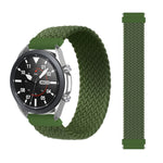For Samsung Galaxy Watch 46mm Adjustable Nylon Braided Elasticity Replacement Strap Watchband, 165mm