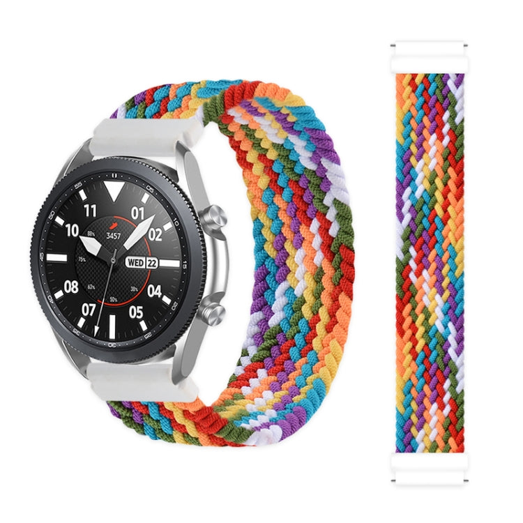 For Samsung Galaxy Watch 3 41mm Adjustable Nylon Braided Elasticity Replacement Strap Watchband, 165mm