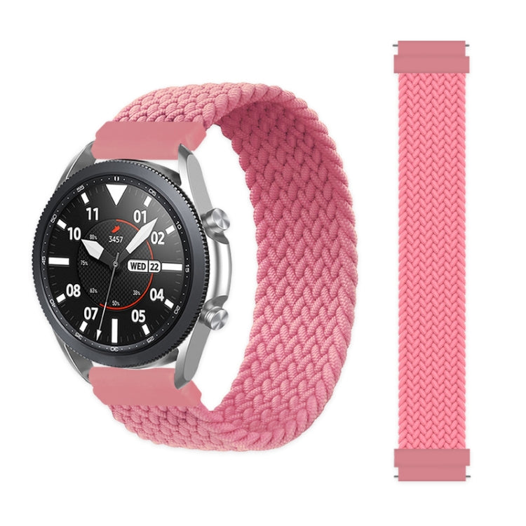 For Samsung Galaxy Watch 3 41mm Adjustable Nylon Braided Elasticity Replacement Strap Watchband, 165mm